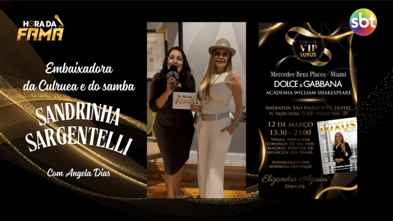 Sandrinha Sargentelli Brilha como Cerimonialista no Evento Luxus Magazine | Cultura e Luxo em SP!