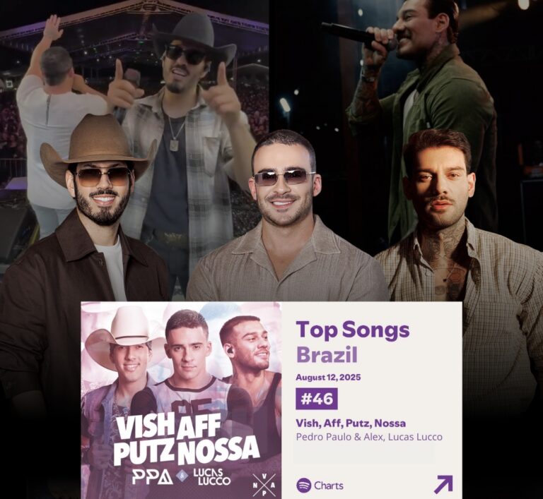 “Vish, Aff, Putz, Nossa”, de Pedro Paulo & Alex feat Lucas Lucco, atinge o Top 39 do Spotify “Vish, Aff, Putz, Nossa”, de Pedro Paulo & Alex feat Lucas Lucco, atinge o Top 39 do Spotify